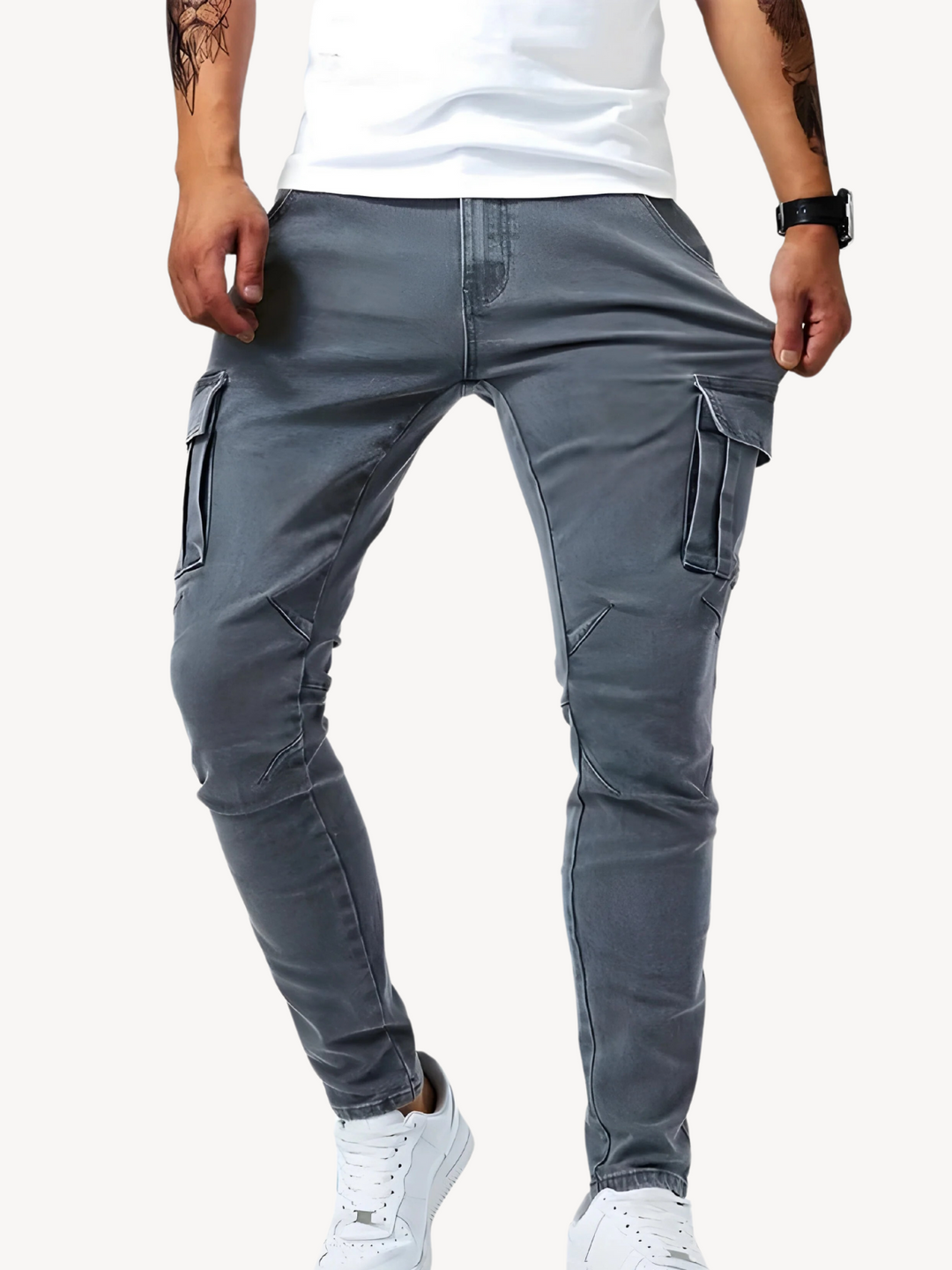 Levoire | Pantalons Cargo Jousto Gris