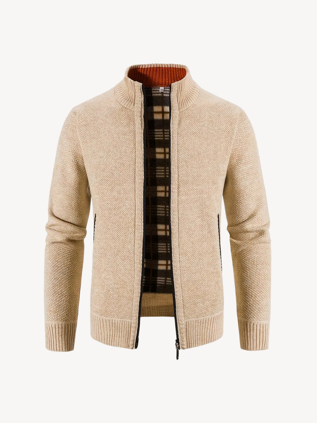 Levoire | Pull zippé confortable Beige