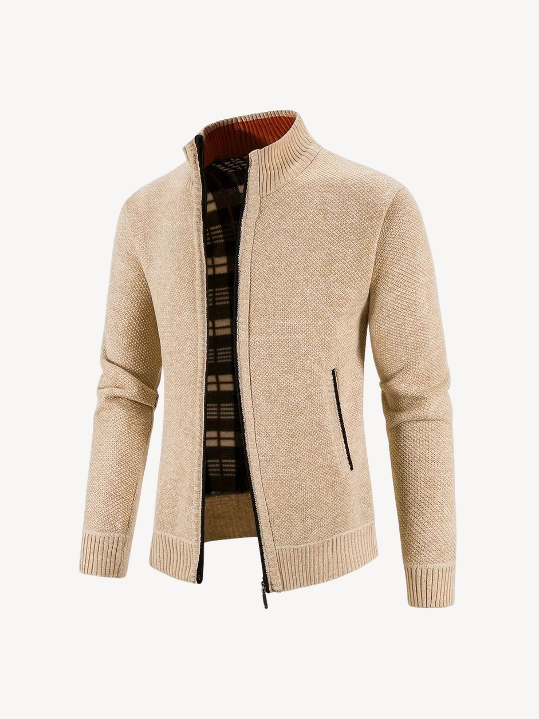 Levoire | Veste En Tricot Confortable Avec Zip