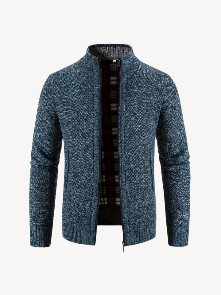 Levoire | Veste En Tricot Confortable Avec Zip Roi bleu
