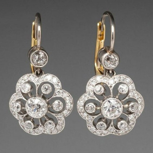 Levoire | Collection De Vin Cristal Boucles D'Oreilles Mandala Argent