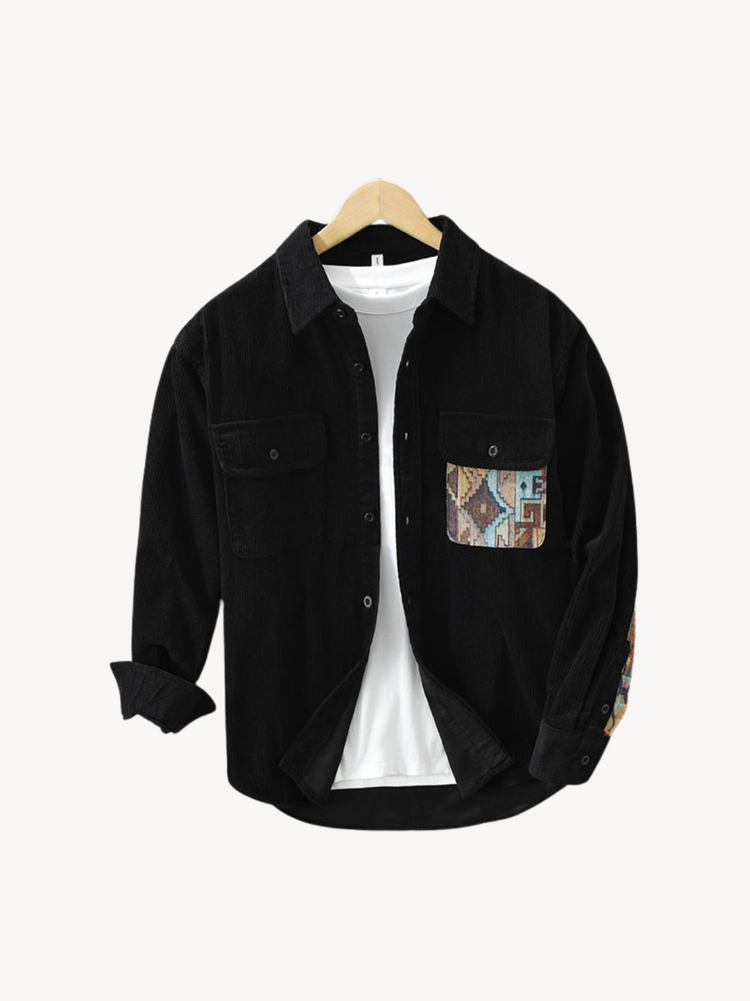 Levoire | T-shirt en coton rayé Noir