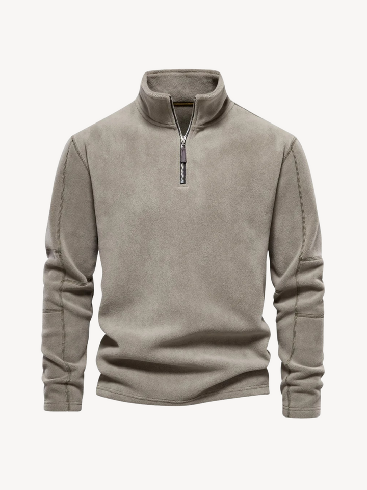 Levoire | Tricot zippé Gris clair