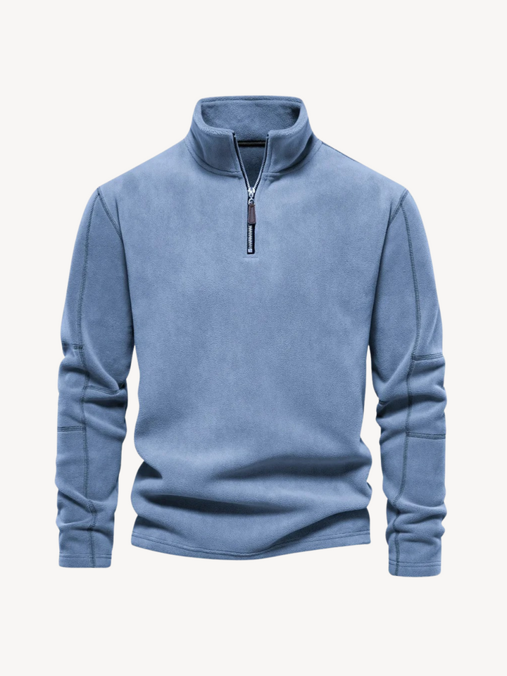 Levoire | Tricot zippé Bleu