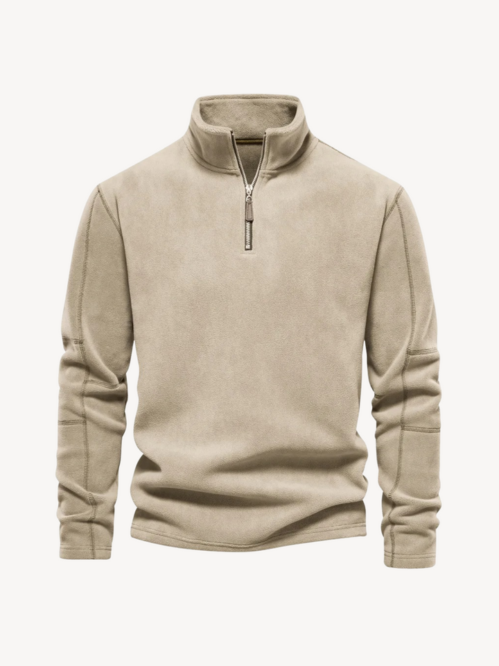 Levoire | Tricot zippé Beige