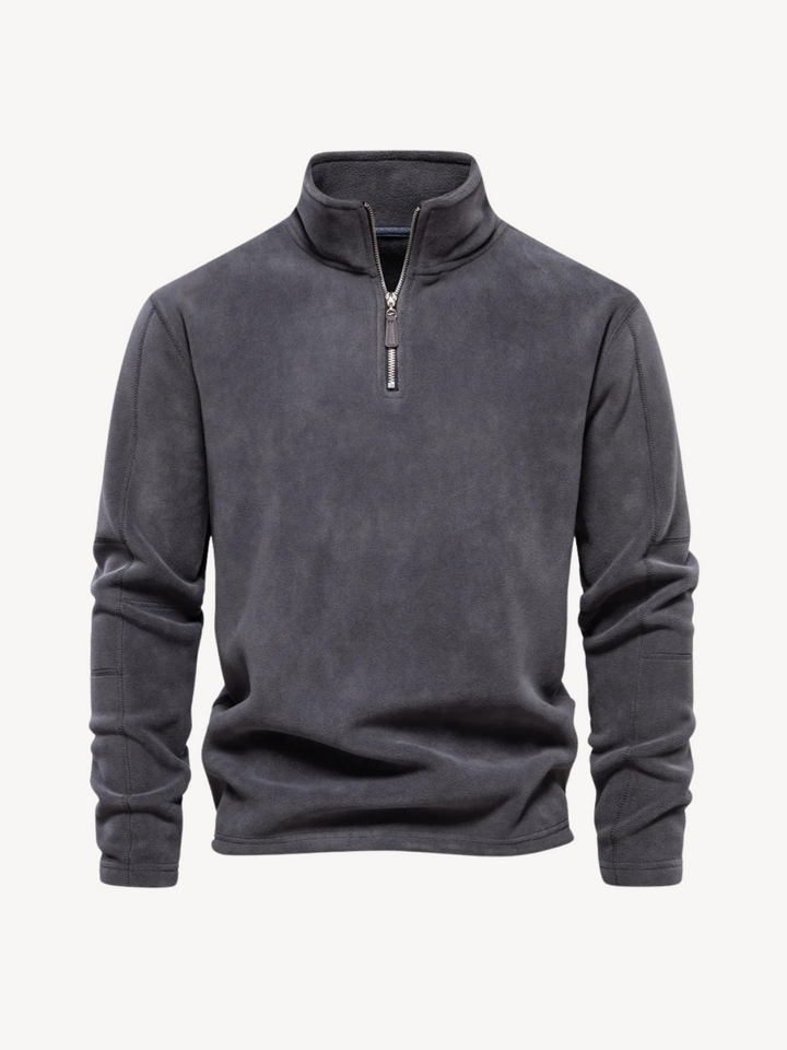 Levoire | Tricot zippé Gris foncé
