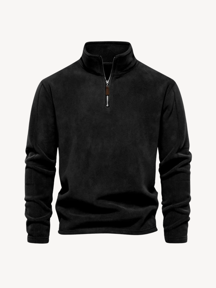 Levoire | Tricot zippé Noir