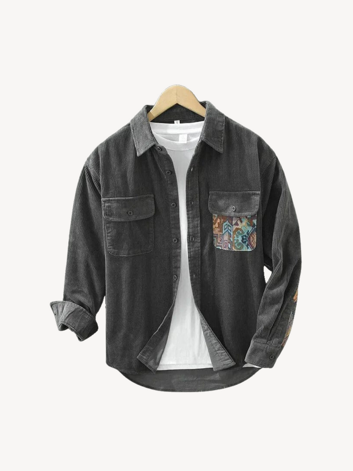 Levoire | T-shirt en coton rayé Gris