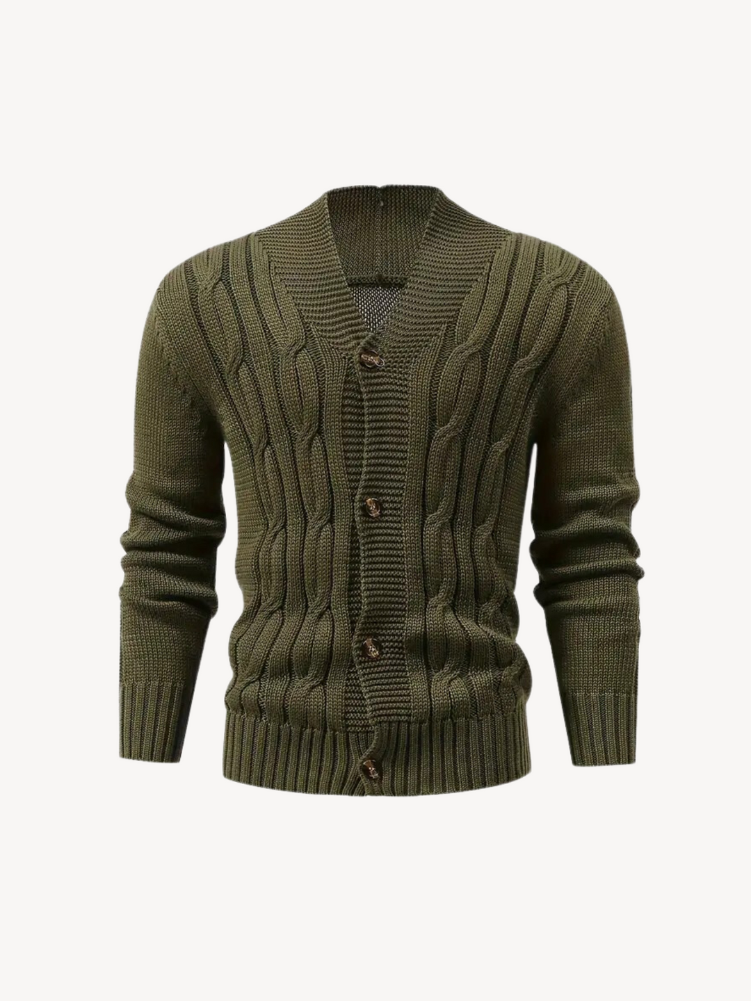Levoire | Gilet Ouvert Avec Boutons Vert