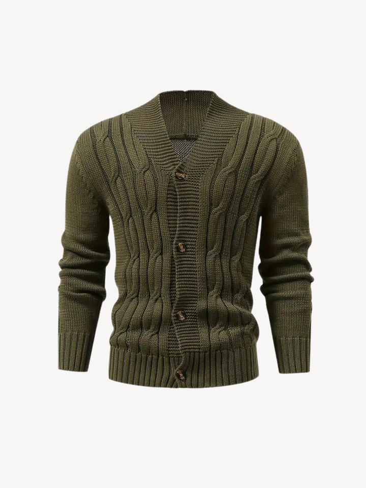 Levoire | Gilet Ouvert Avec Boutons Vert