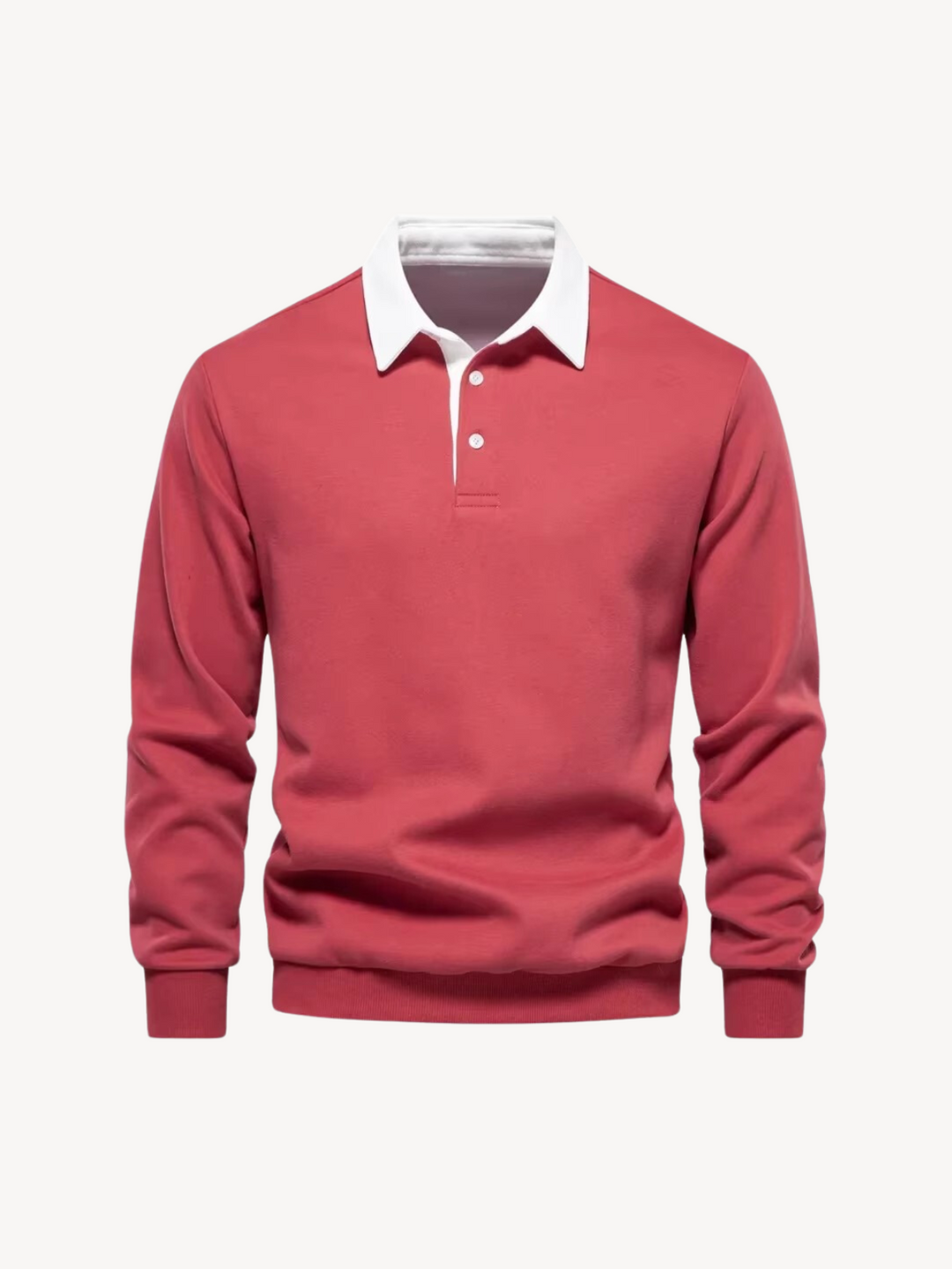 Levoire | Polo À Manches Longues Avec Confort Rot
