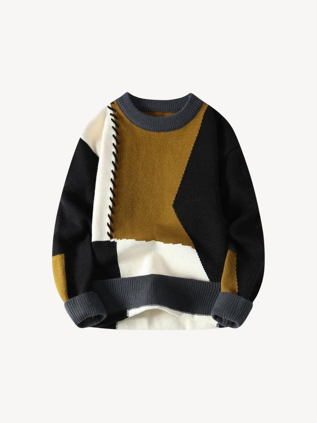 Levoire | Pull en Laine Designer Brun Noir