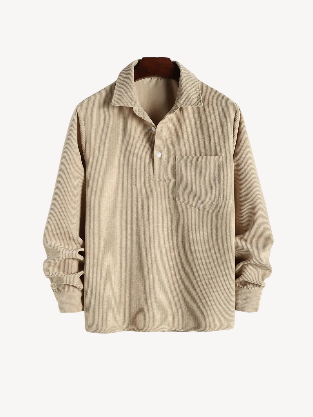 Levoire | T-shirt en velours uni Beige