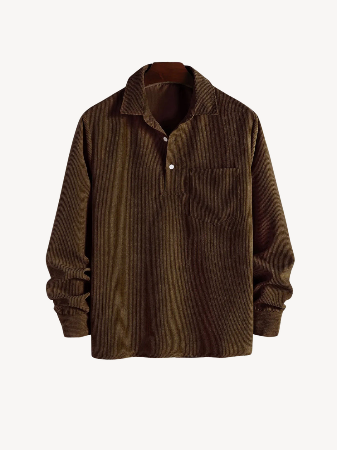 Levoire | T-shirt en velours uni Marron foncé