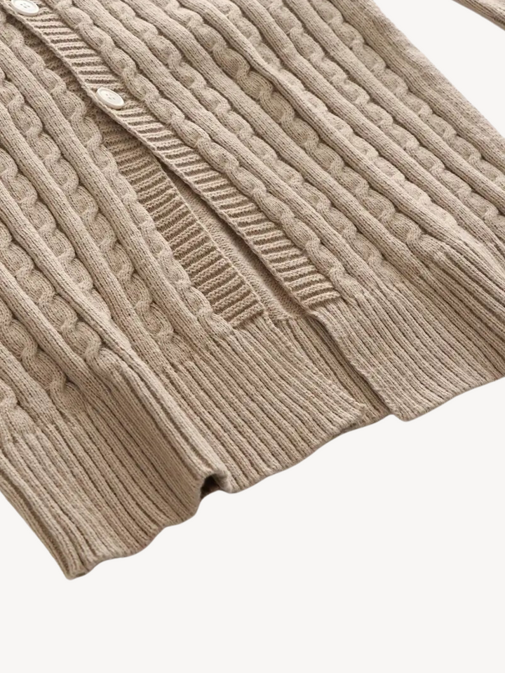 Levoire | Veste en tricot avec texture douce