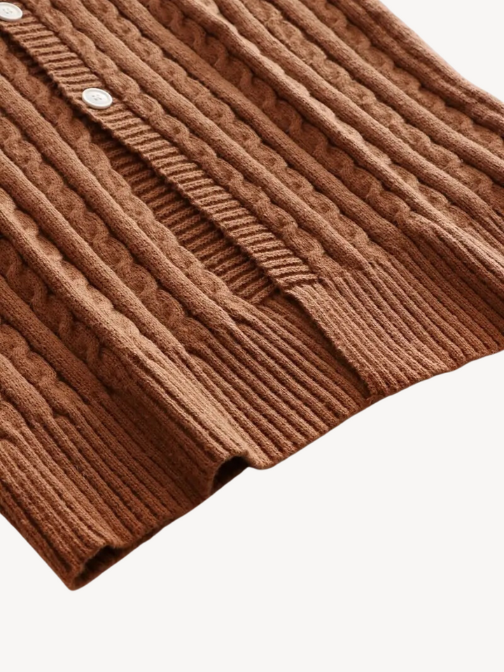 Levoire | Veste en tricot avec texture douce