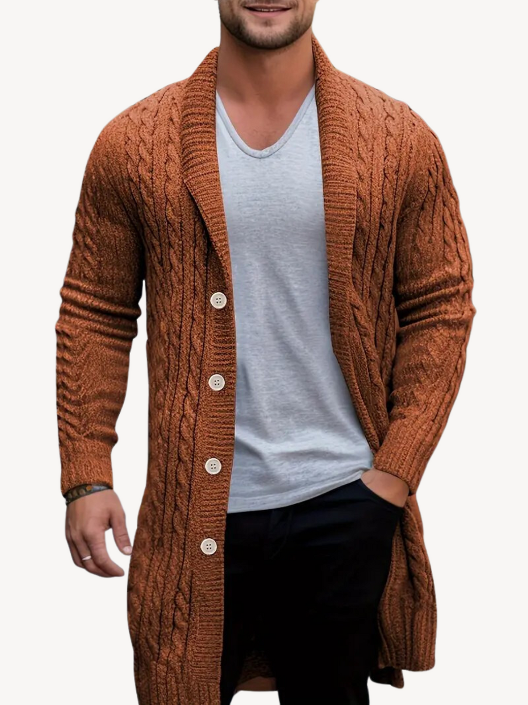Levoire | Veste en tricot avec texture douce