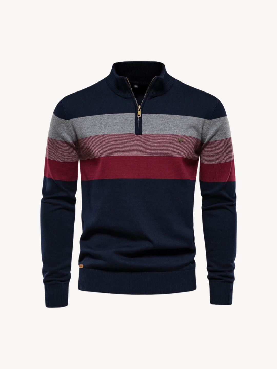 Levoire | Tricot À Demi-Zip Bleu