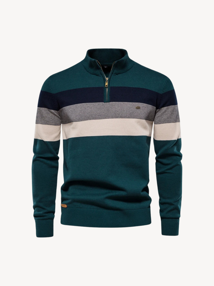 Levoire | Tricot À Demi-Zip Vert