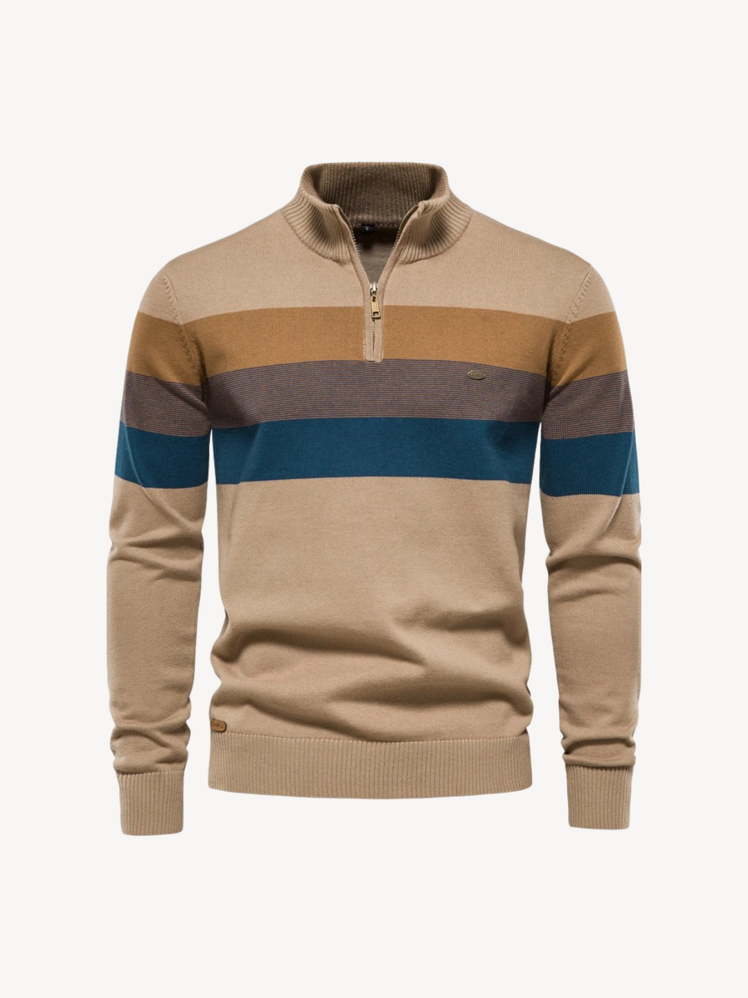 Levoire | Tricot À Demi-Zip Khaki