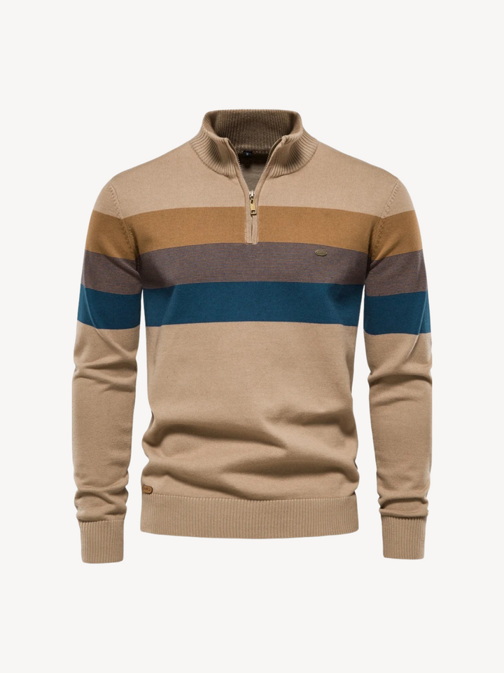 Levoire | Tricot À Demi-Zip Khaki