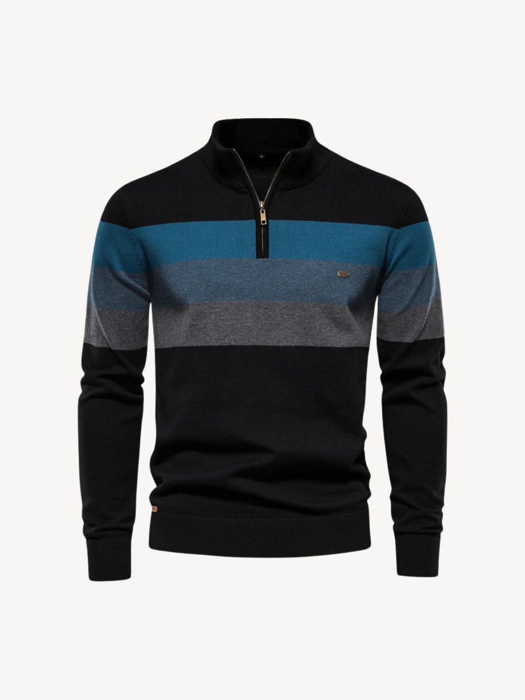 Levoire | Tricot À Demi-Zip Noir