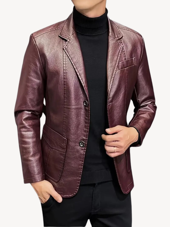 Levoire | Veste En Cuir Synthétique Avec Une Coupe Élégante