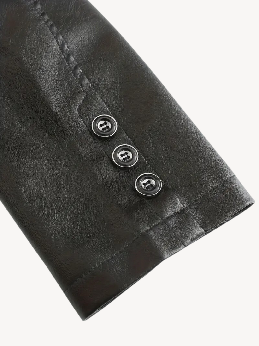 Levoire | Veste En Cuir Synthétique Avec Une Coupe Élégante