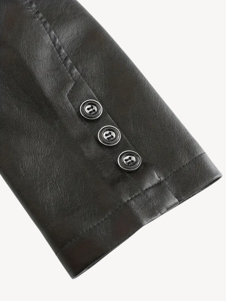 Levoire | Veste En Cuir Synthétique Avec Une Coupe Élégante