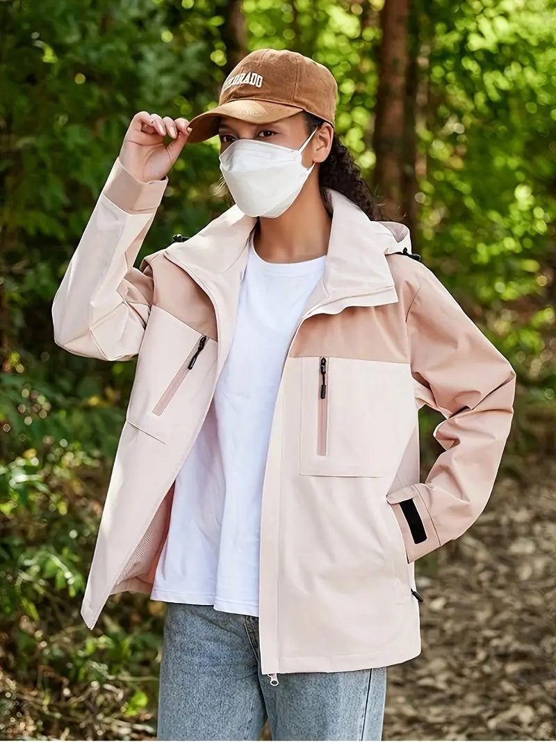 Levoire | Veste De Sport Légère Pour Femmes, Respirante Et Imperméable Corail