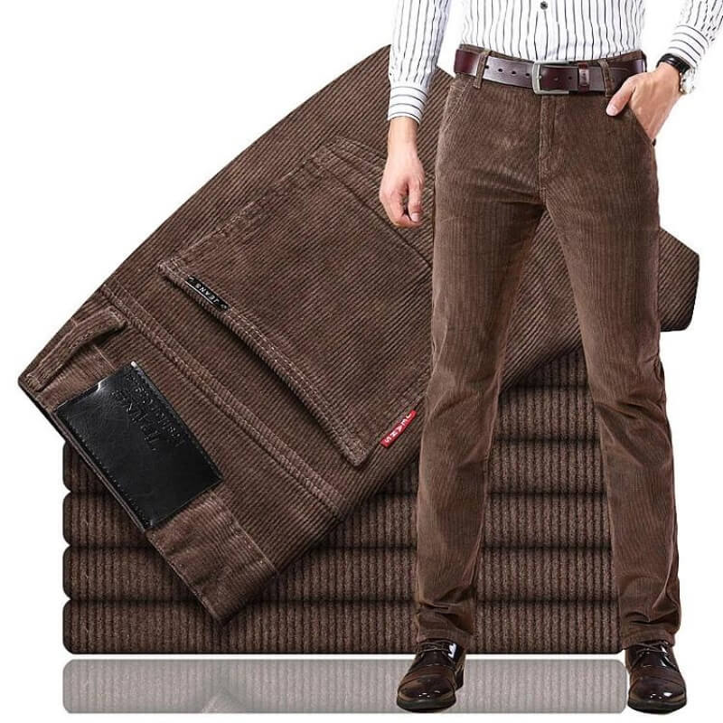 Levoire | Pantalon Homme Regular Fit Droit Jeans Pantalons Hommes Braun