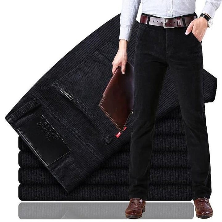 Levoire | Pantalon Homme Regular Fit Droit Jeans Pantalons Hommes Noir