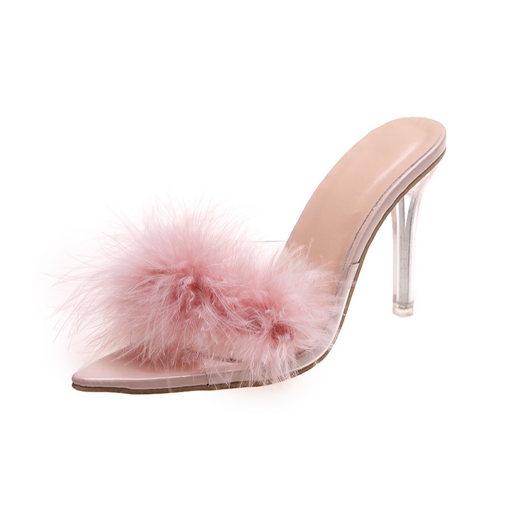 Levoire | Talons avec Plumes Élégantes et Confort Assuré pour Femmes 43