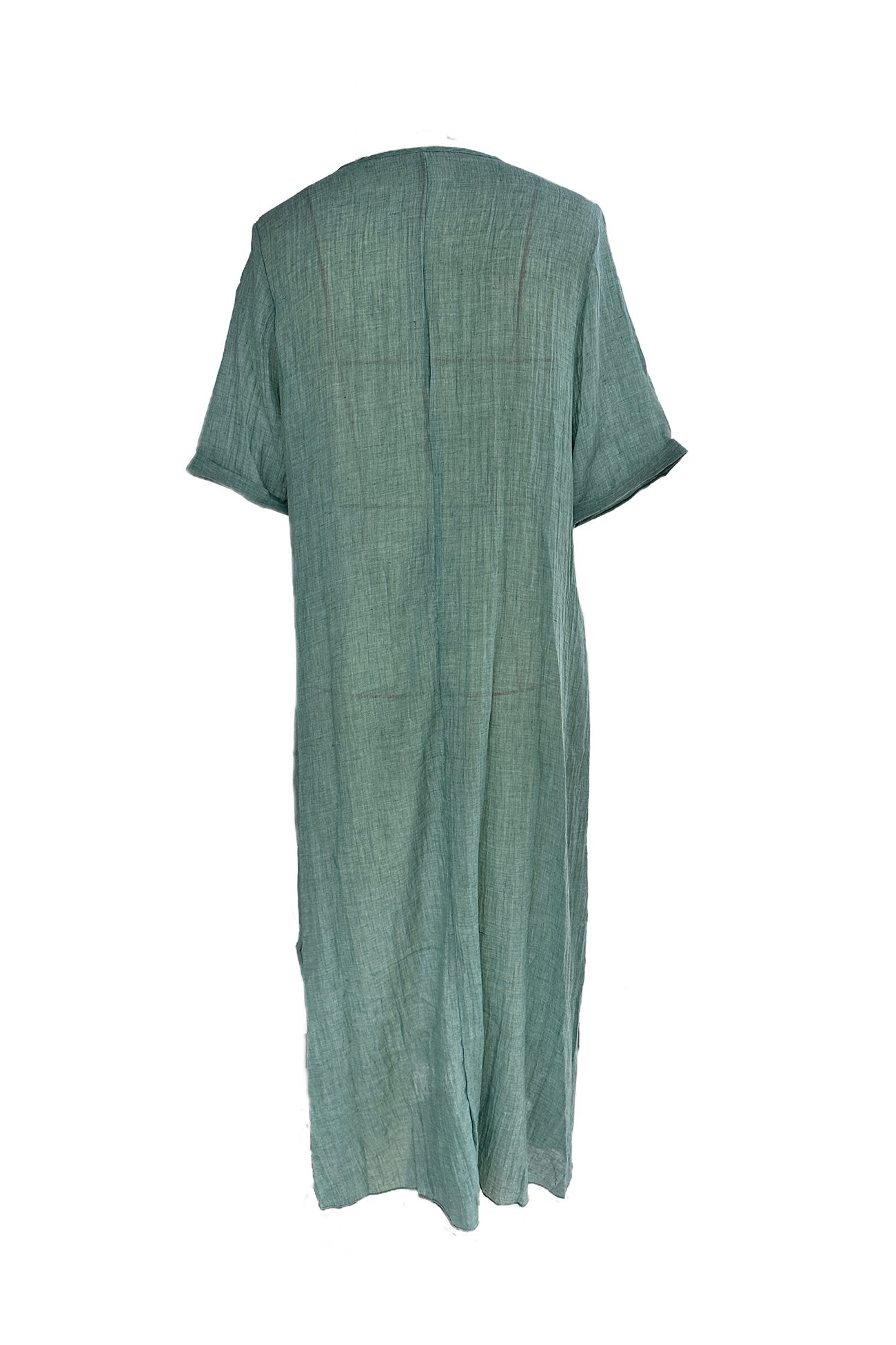 Levoire | Robe Midi En Lin À Décolleté En V