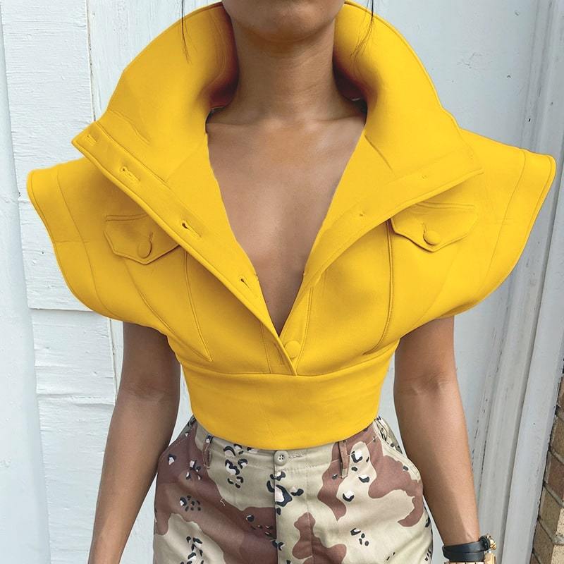 Levoire | veste de pluie mode JAUNE