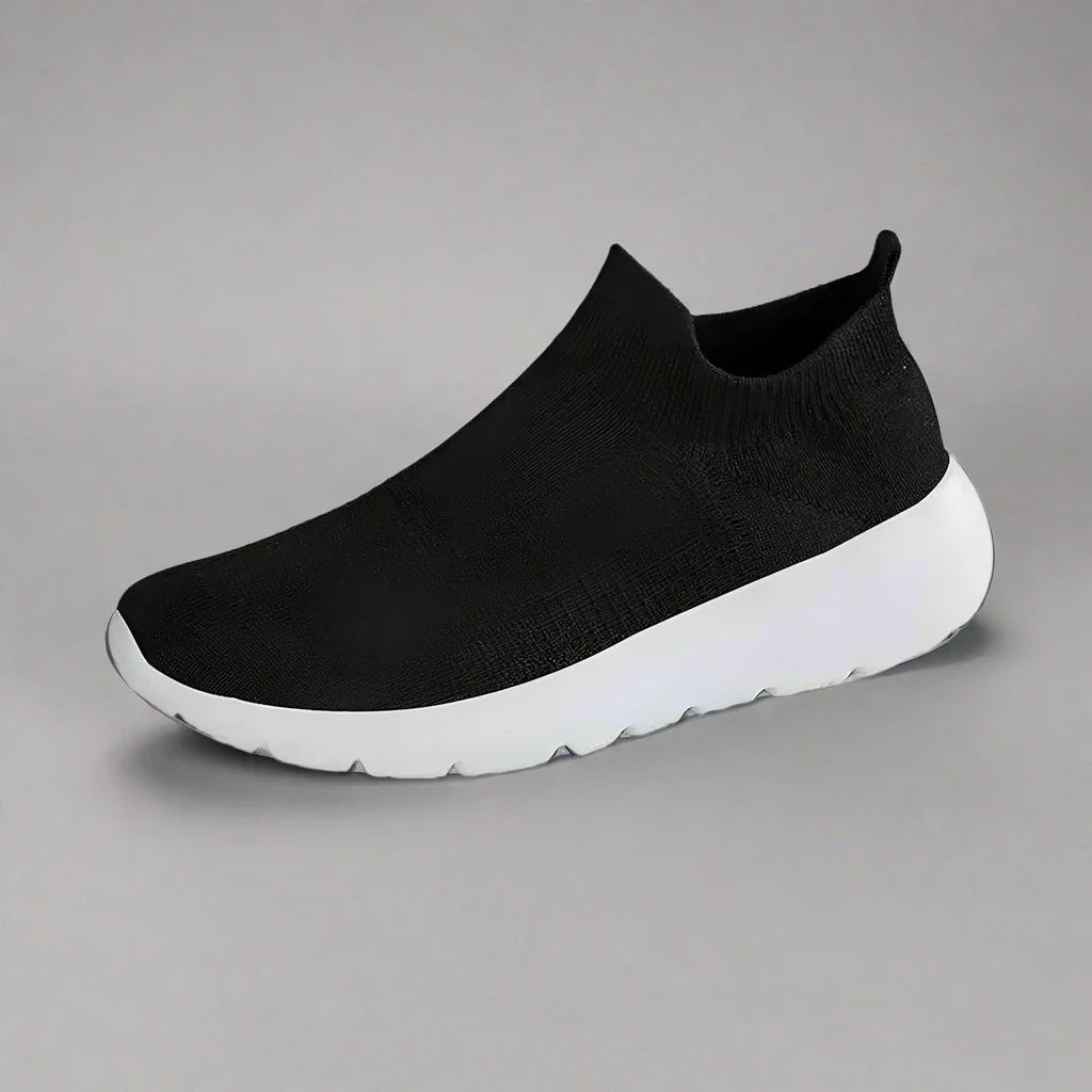 Levoire | Chaussures De Santé Ajustables Avec Soutien Plantaire Noir Blanc