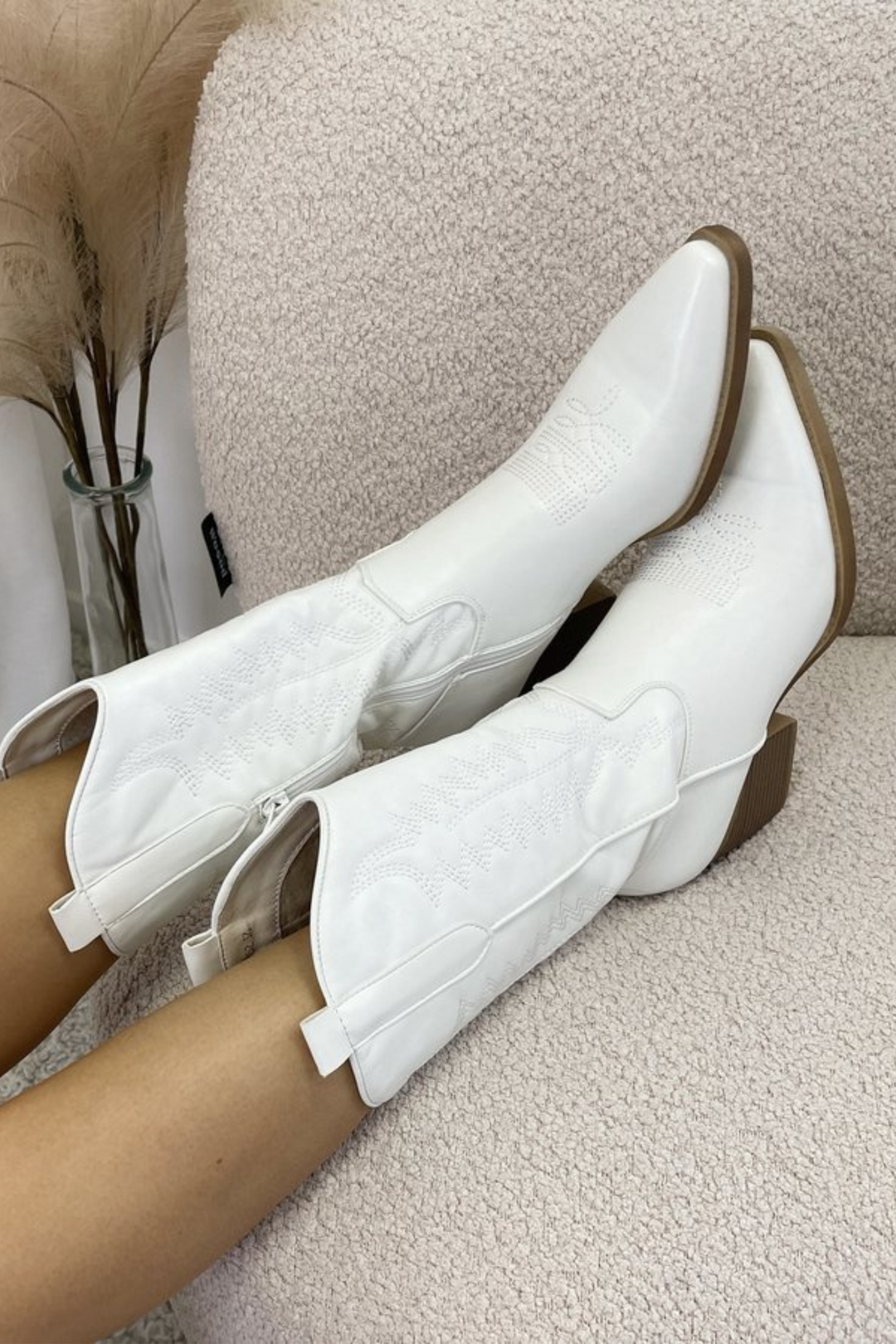 Levoire | Bottes De Cowgirl Mi-Hauteur À Tige Pour Femmes