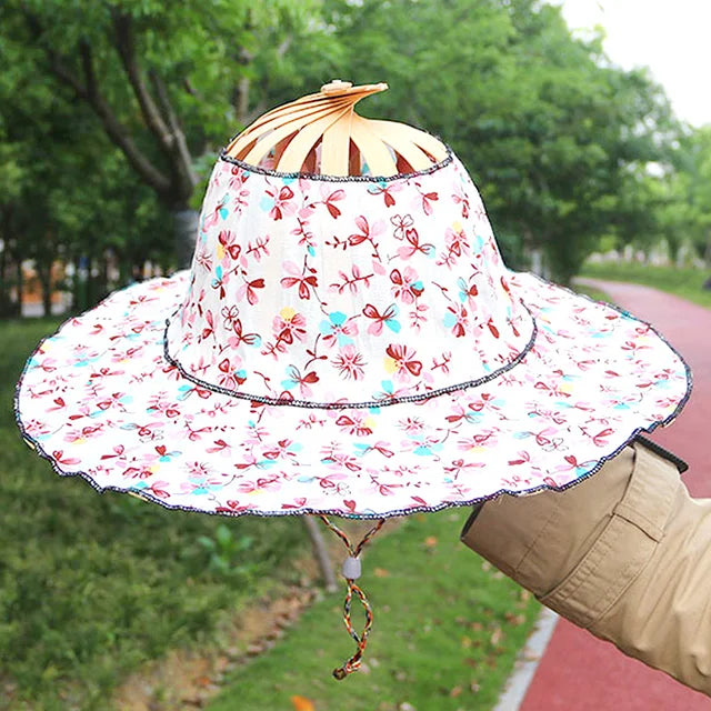 Levoire | Chapeau avec Style Élégant et Protection Solaire pour Femmes Feuilles blanches