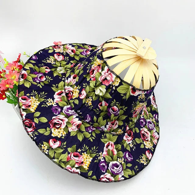 Levoire | Chapeau avec Style Élégant et Protection Solaire pour Femmes Fleur noire