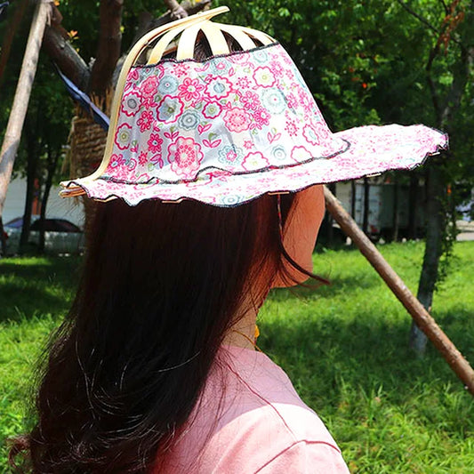 Levoire | Chapeau avec Style Élégant et Protection Solaire pour Femmes Fleur rose