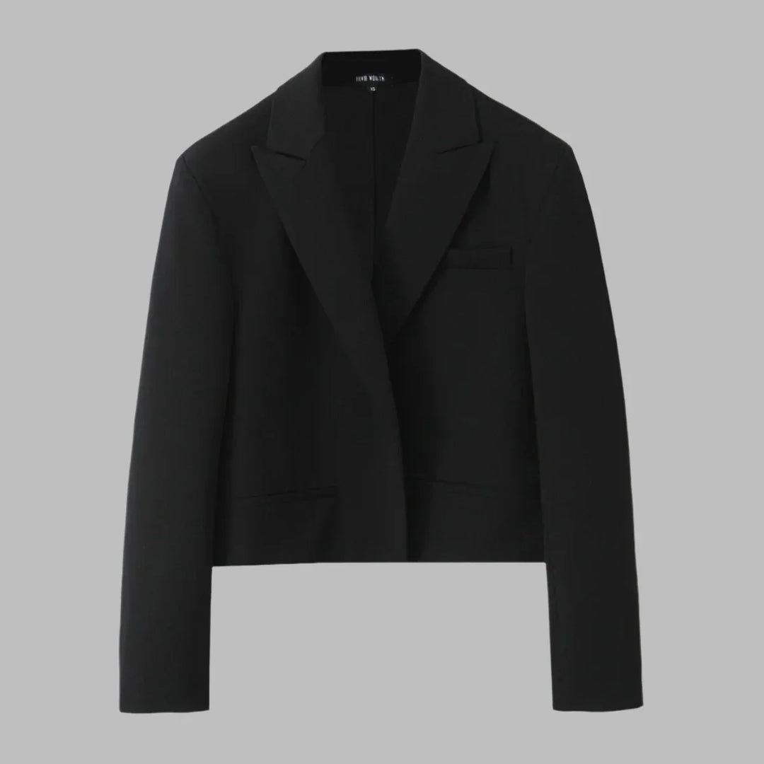 Levoire | Blazer Pour Femmes Tendance, À Coupe Courte Noir