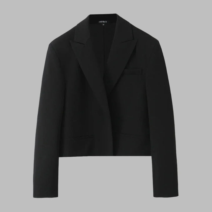 Levoire | Blazer Pour Femmes Tendance, À Coupe Courte Noir