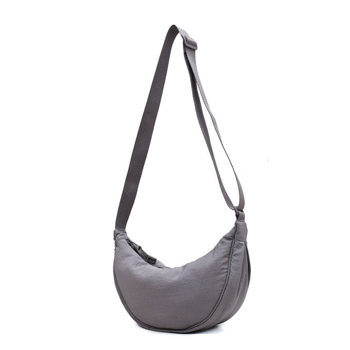 Levoire | Sac Bandoulière Demi-Lune Pour Femme Avec Bandoulière Réglable Gris