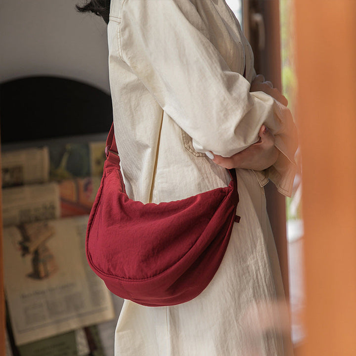 Levoire | Sac Bandoulière Demi-Lune Pour Femme Avec Bandoulière Réglable Rot