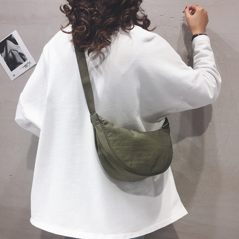 Levoire | Sac Bandoulière Demi-Lune Pour Femme Avec Bandoulière Réglable Vert
