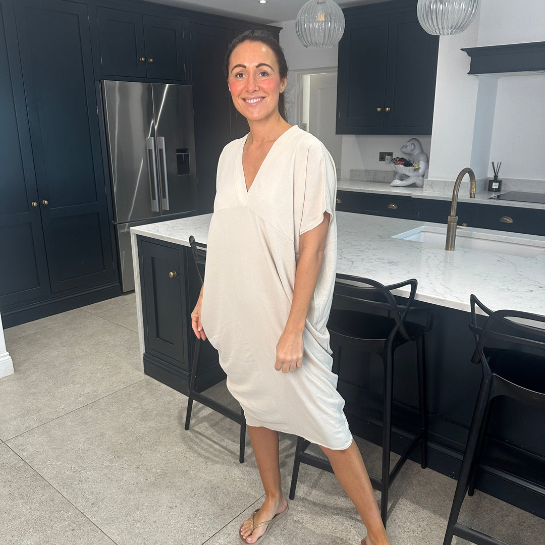 Levoire | Robe Midi Avec Décolleté En V