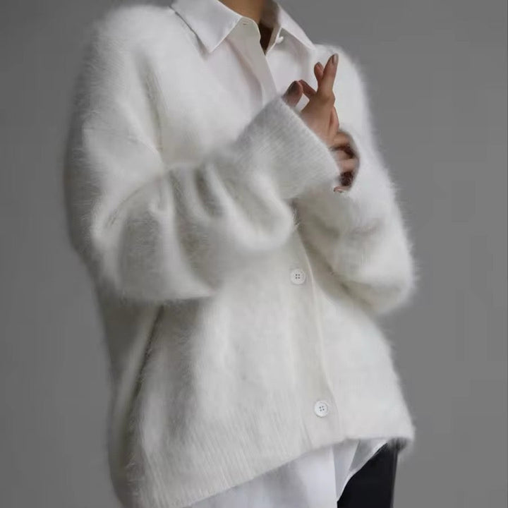 Levoire | Veste En Tricot Douillette Blanc