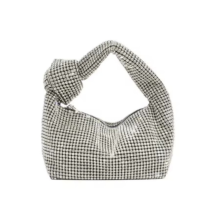 Levoire | Sac À Main Pailleté Doré Avec Design Noué Argent
