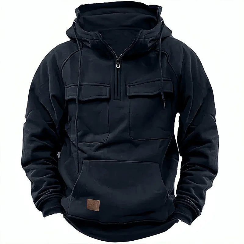 Levoire | Hoodie Confortable avec Coupe Aérée et Design Élégant pour Toutes Saisons Noir
