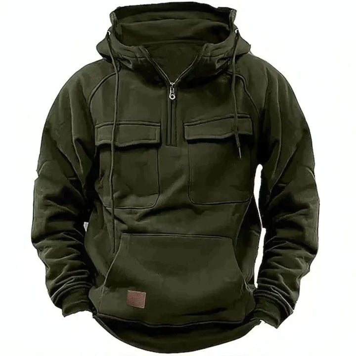 Levoire | Hoodie Confortable avec Coupe Aérée et Design Élégant pour Toutes Saisons Vert armée